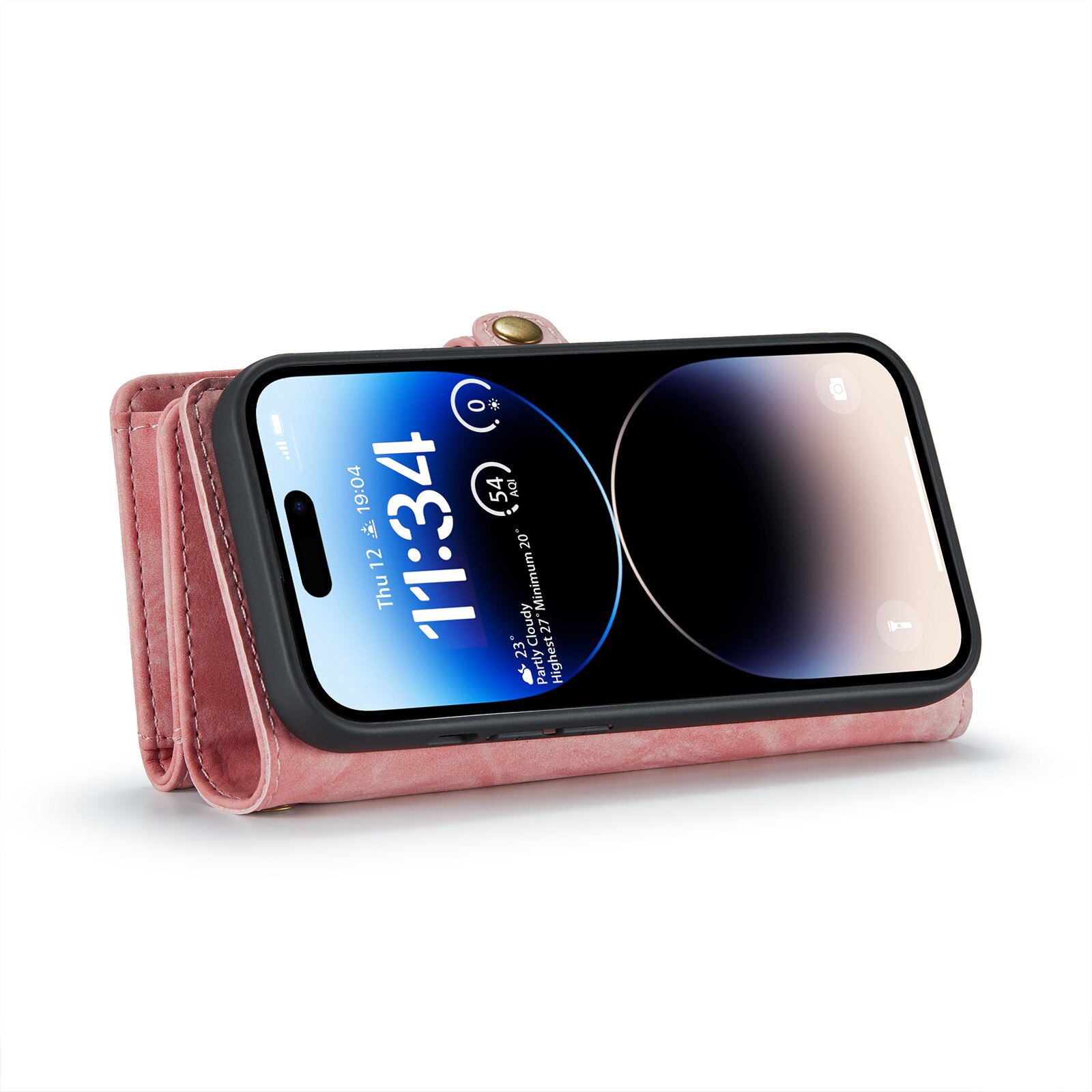 Cover portafoglio Multi-Slot iPhone 14 Pro Rosa