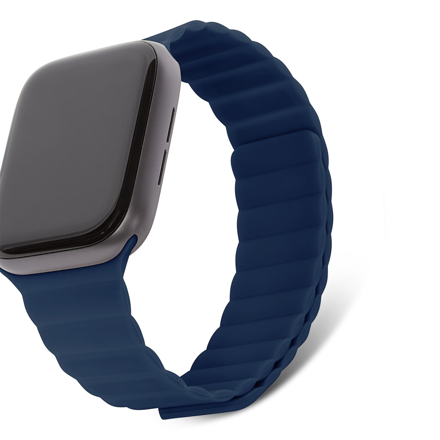 Silicone Magnetic Traction Strap Lite Apple Watch SE 44mm Matte Navy