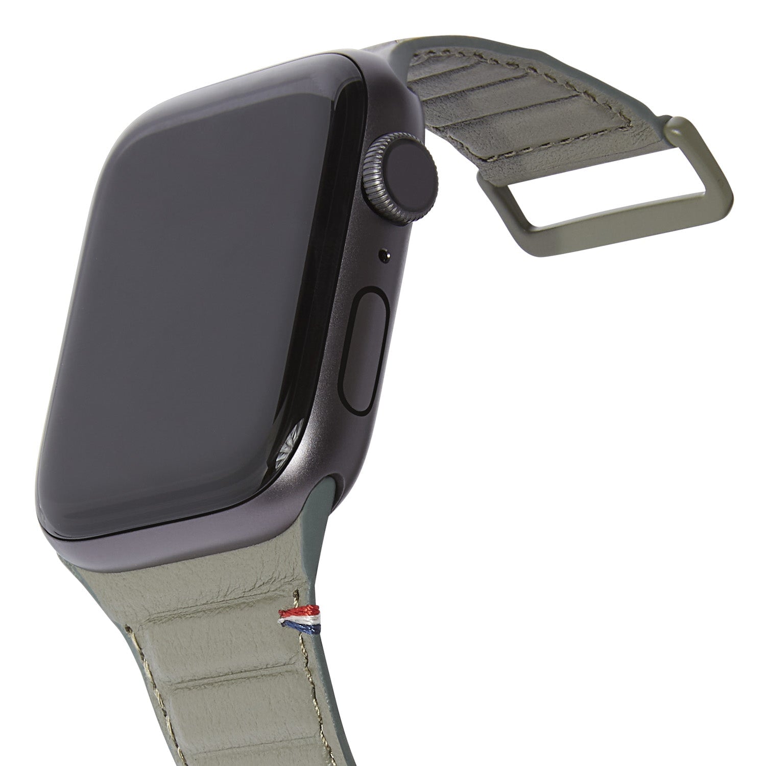 Leather Magnetic Traction Strap Apple Watch 38mm Olive