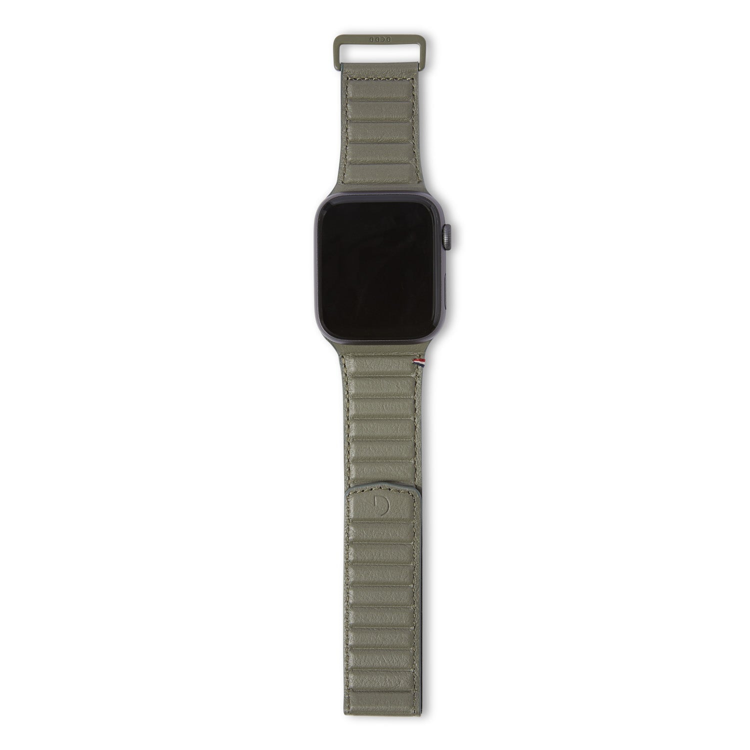 Leather Magnetic Traction Strap Apple Watch 38mm Olive