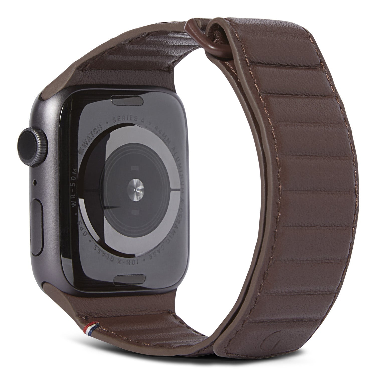 Leather Magnetic Traction Strap Apple Watch 42/44/45/49 mm Brown