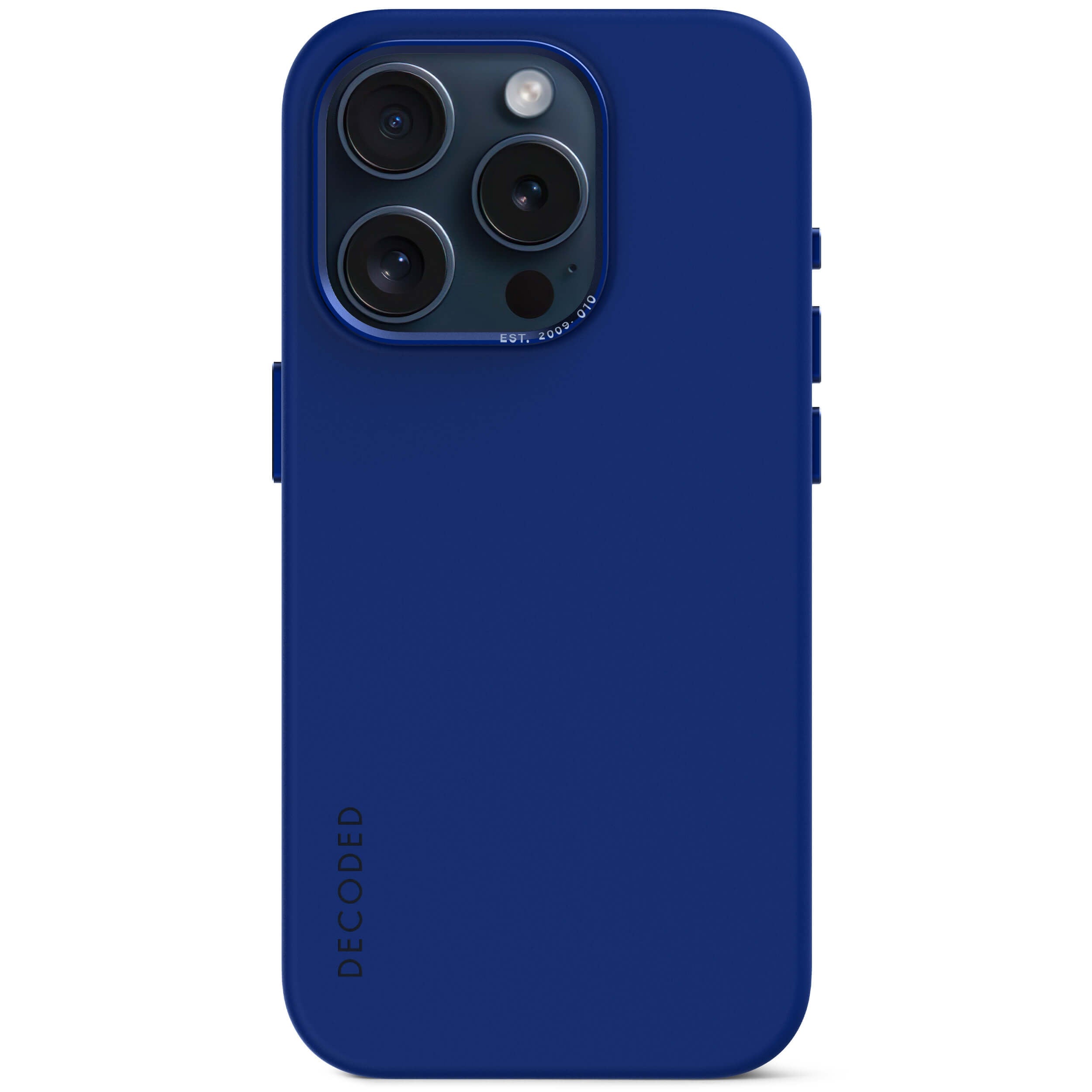 AntiMicrobial Silicone Back Cover iPhone 15 Pro Galactic Blue