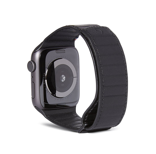 Leather Magnetic Traction Strap Apple Watch 38/40/41 mm Black