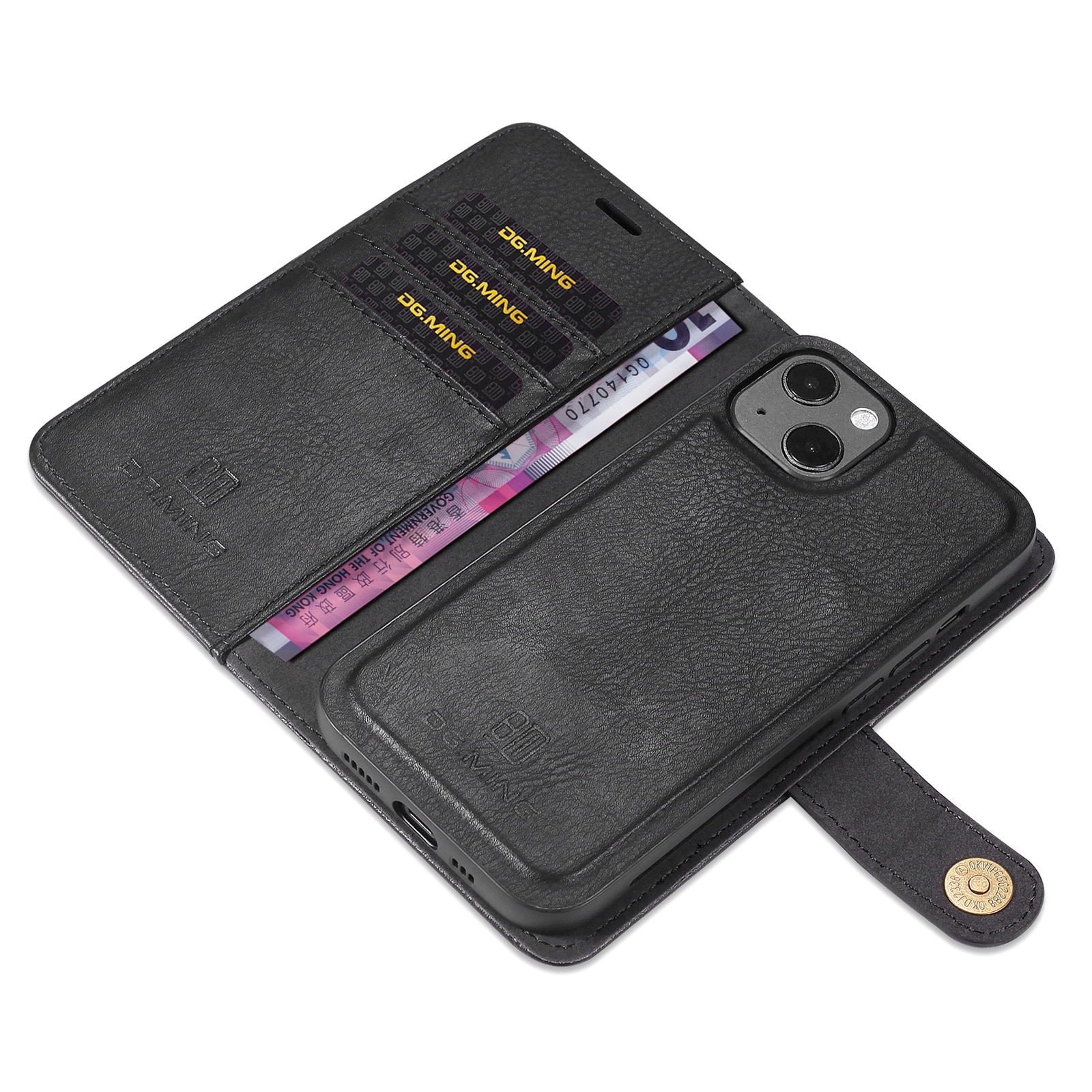 Cover portafoglio Magnet Wallet iPhone 13 Mini Black