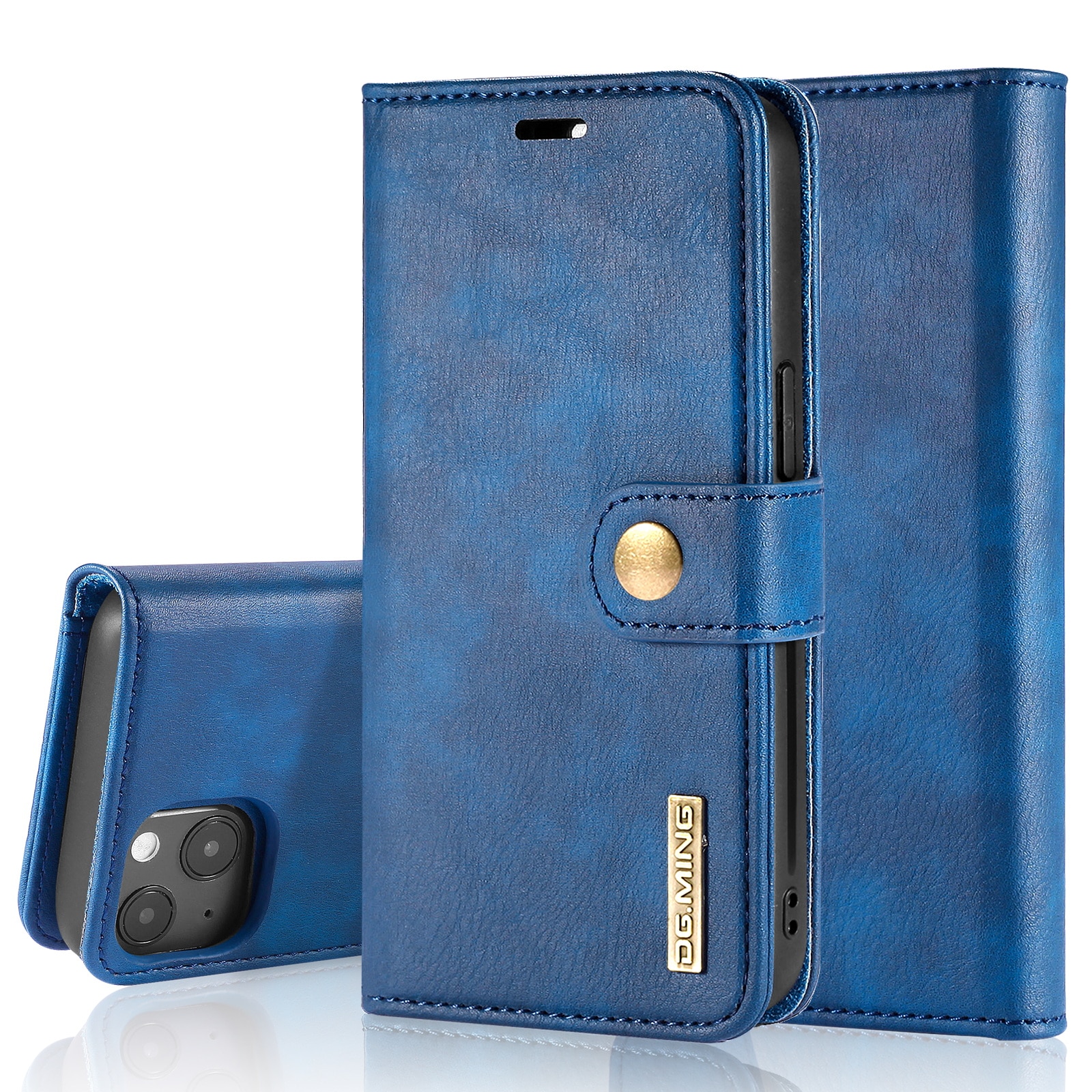 Cover portafoglio Magnet Wallet iPhone 14 Blue