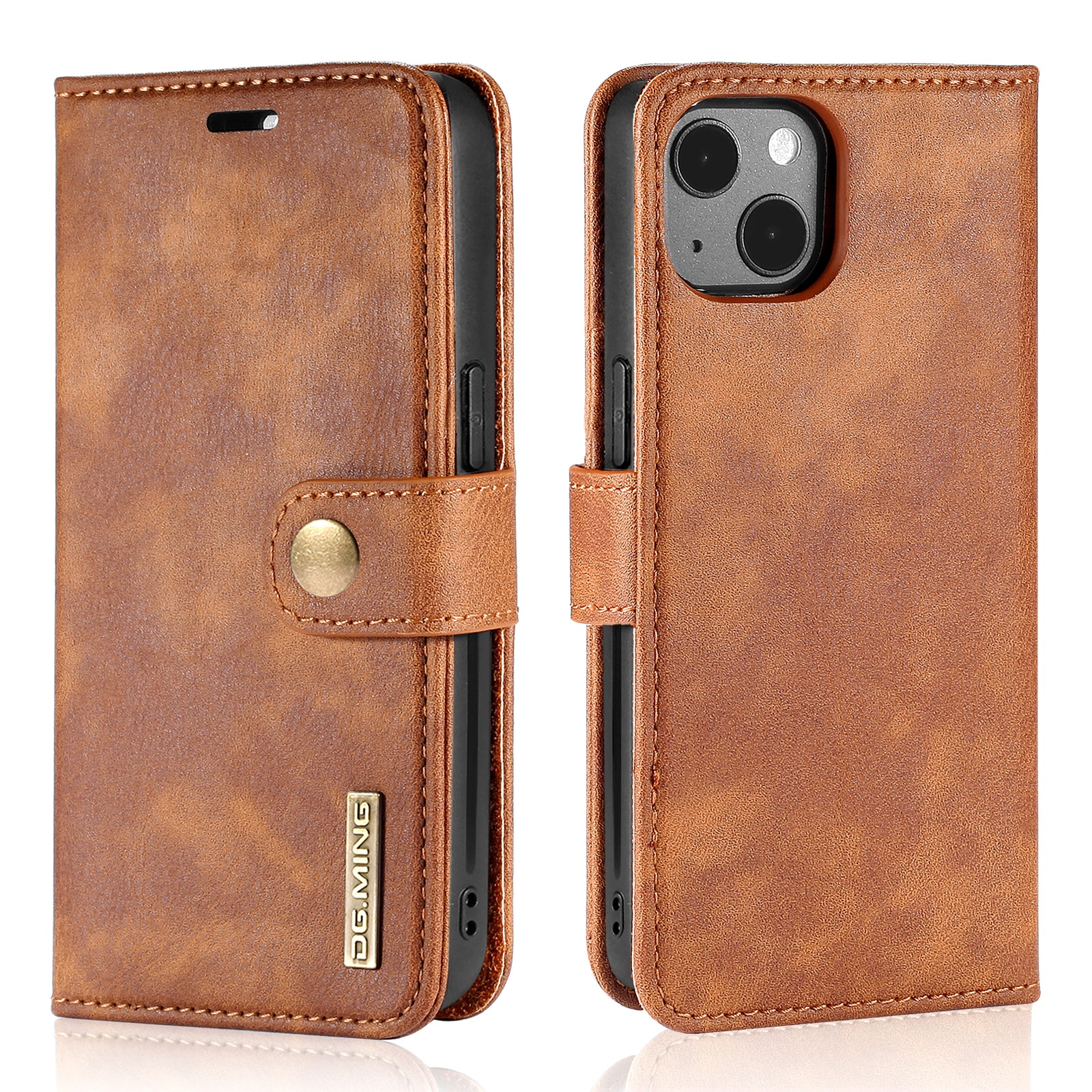 Cover portafoglio Magnet Wallet iPhone 13 Mini Cognac