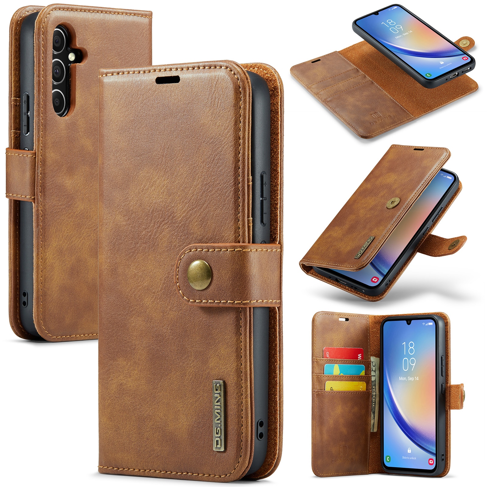 Cover portafoglio Magnet Wallet Samsung Galaxy A34 Cognac