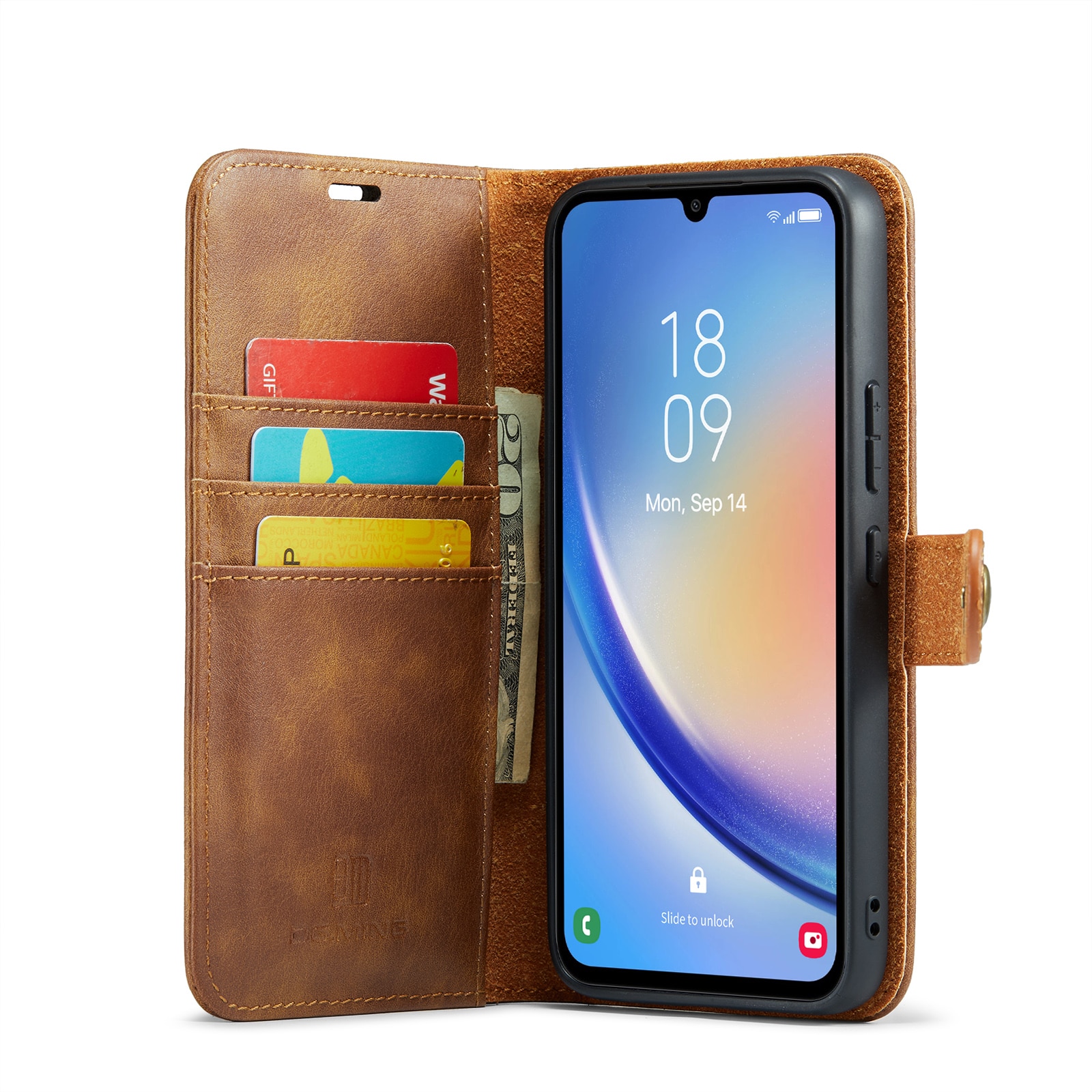 Cover portafoglio Magnet Wallet Samsung Galaxy A34 Cognac