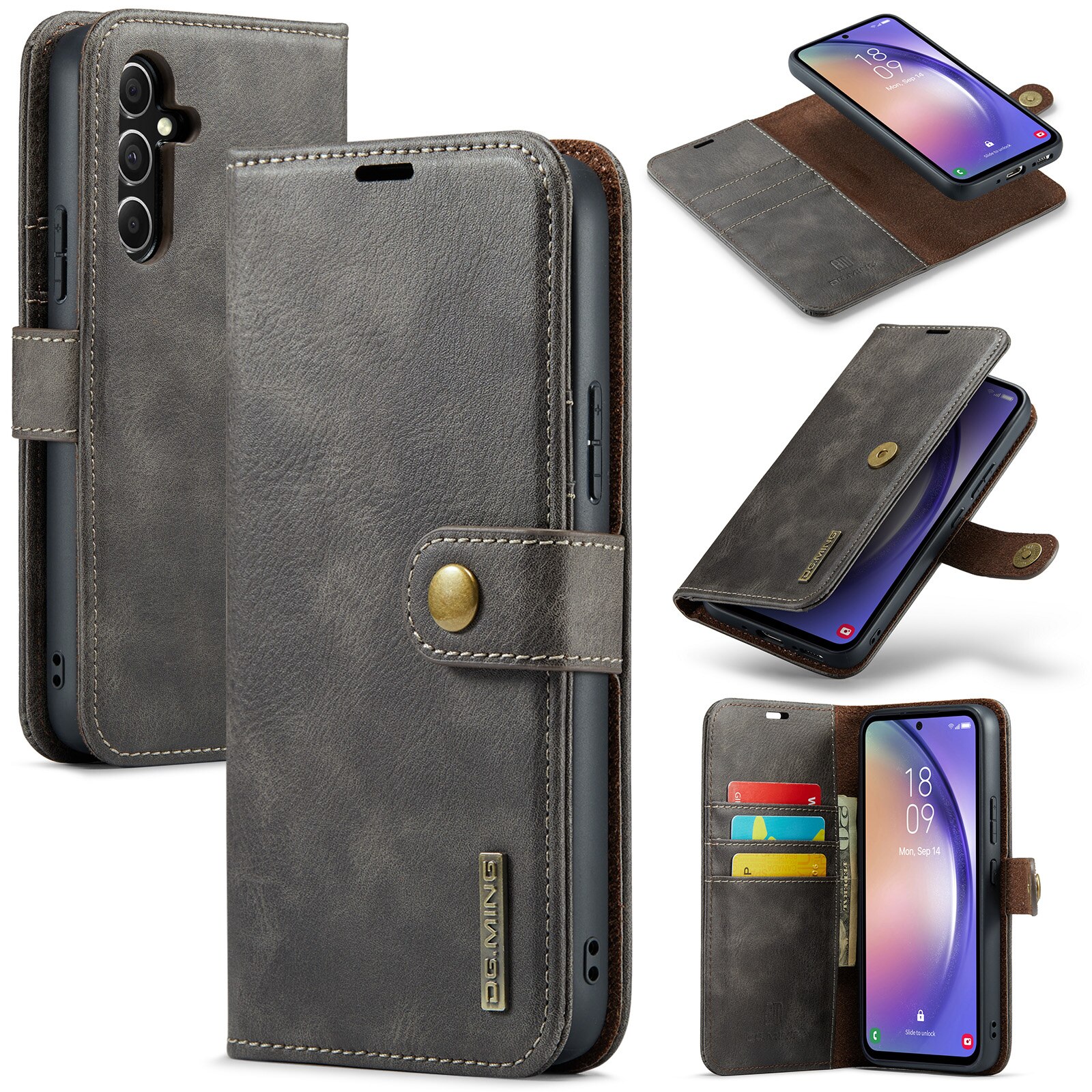 Cover portafoglio Magnet Wallet Samsung Galaxy A54 Brown