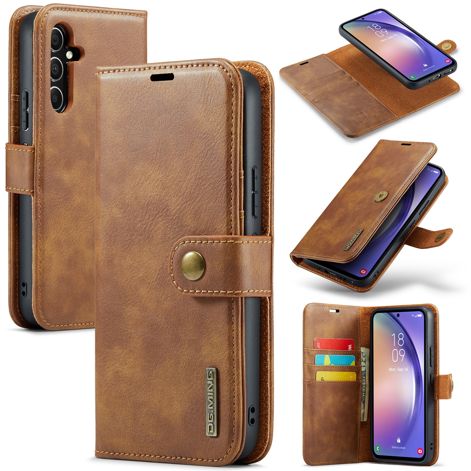 Cover portafoglio Magnet Wallet Samsung Galaxy S23 FE Cognac