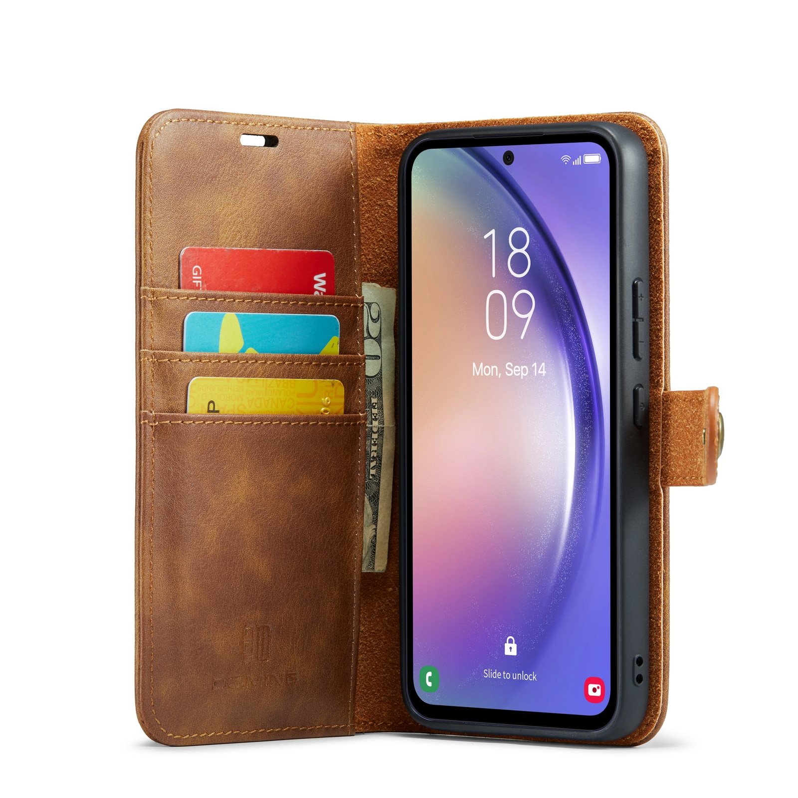 Cover portafoglio Magnet Wallet Samsung Galaxy A54 Cognac