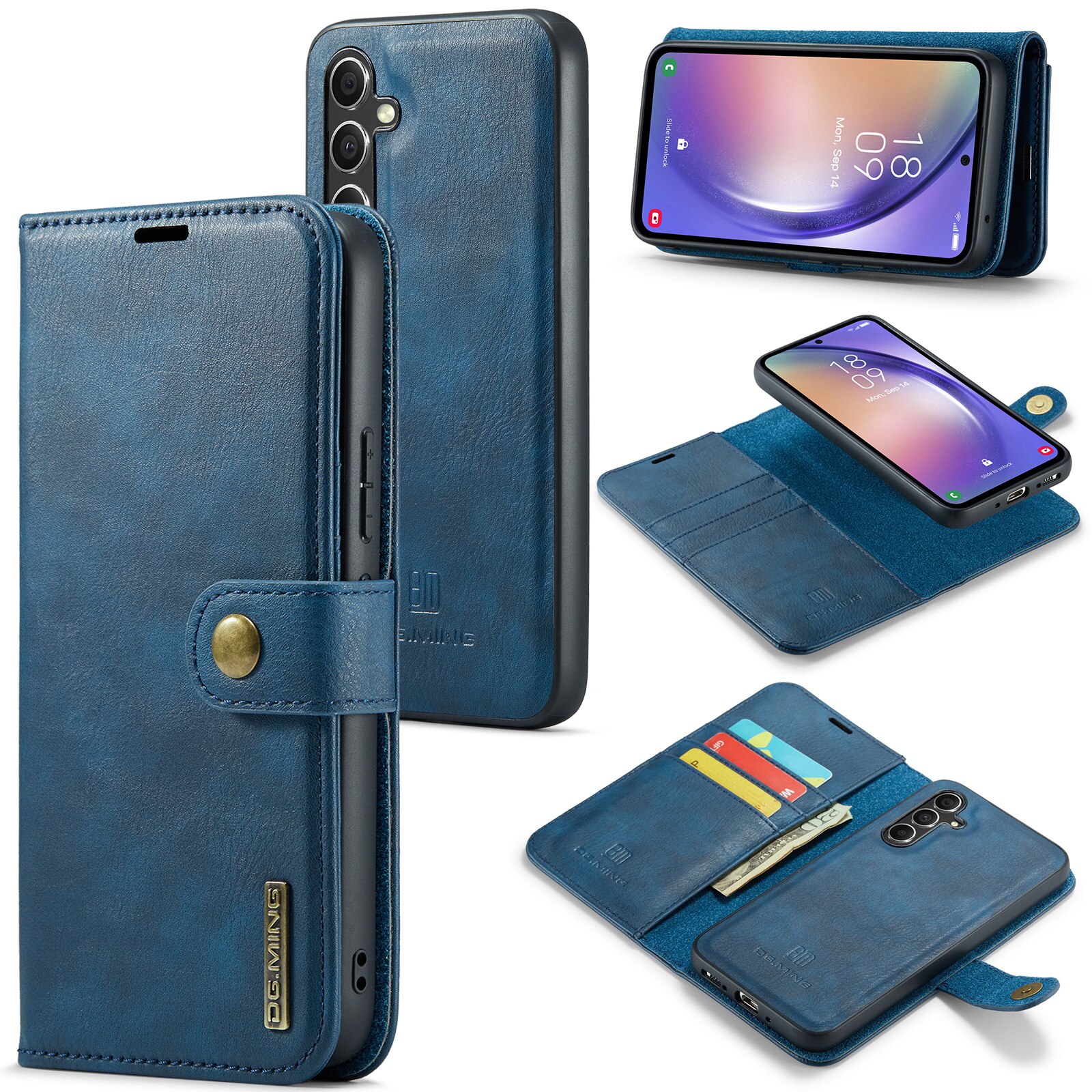 Cover portafoglio Magnet Wallet Samsung Galaxy A55 Blue