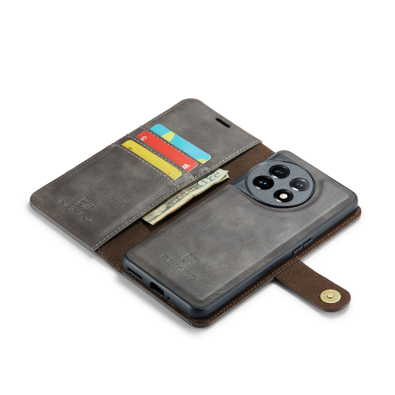 Cover portafoglio Magnet Wallet  OnePlus 11 Brown
