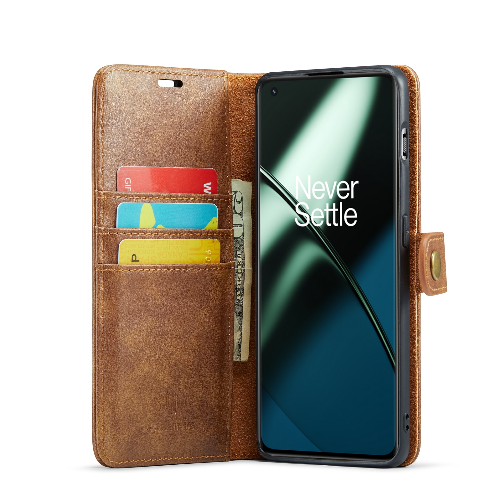 Cover portafoglio Magnet Wallet  OnePlus 11 Cognac