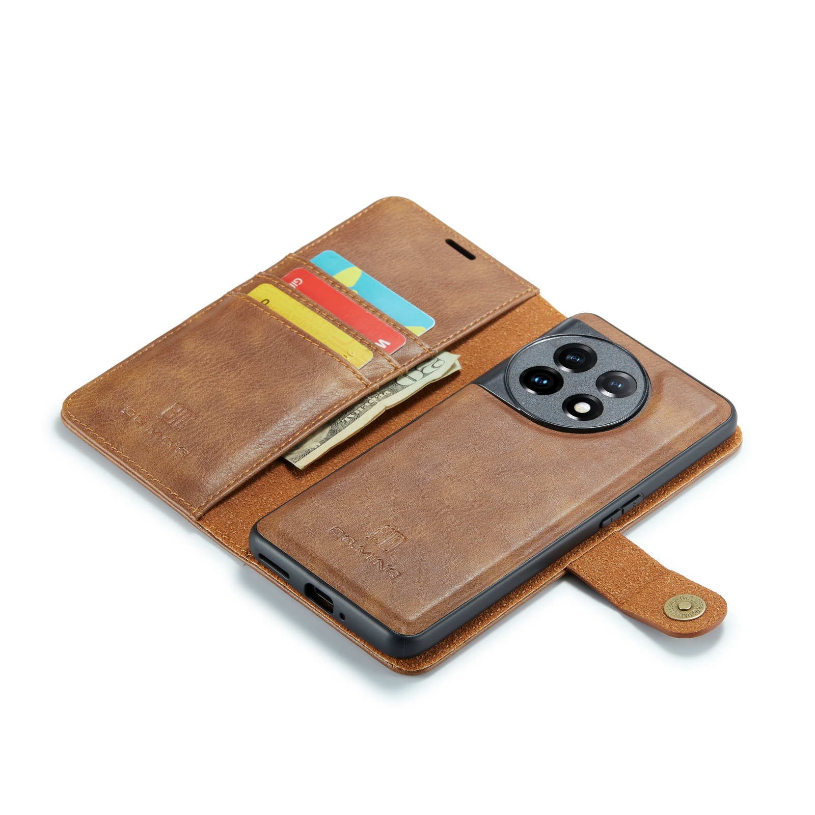 Cover portafoglio Magnet Wallet  OnePlus 11 Cognac