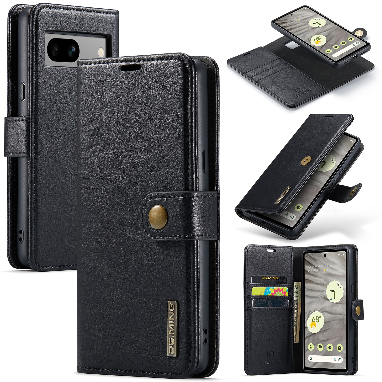 Cover portafoglio Magnet Wallet Google Pixel 7a Black