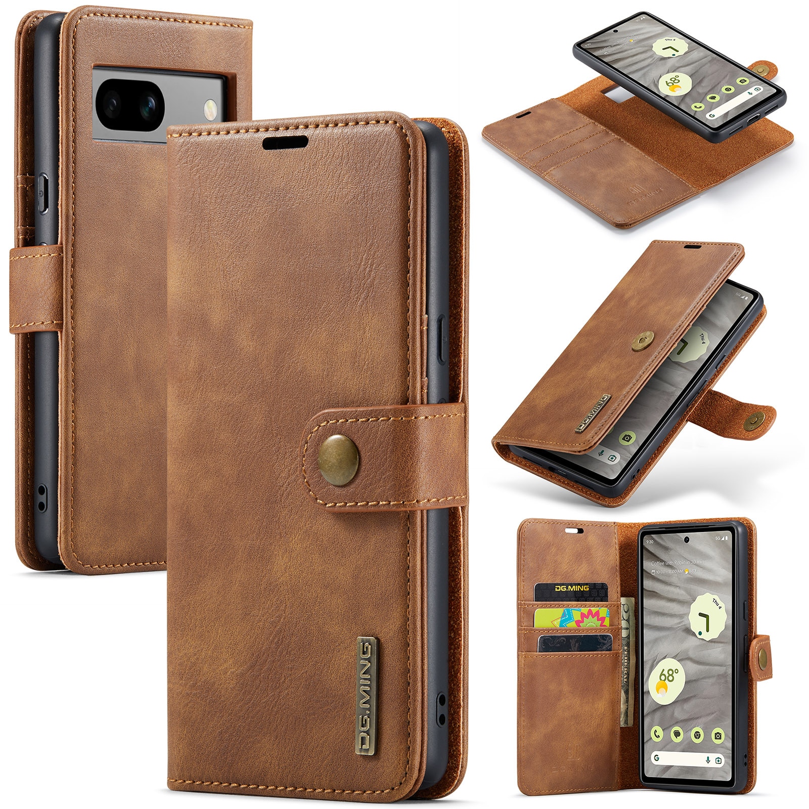 Cover portafoglio Magnet Wallet Google Pixel 7a Cognac