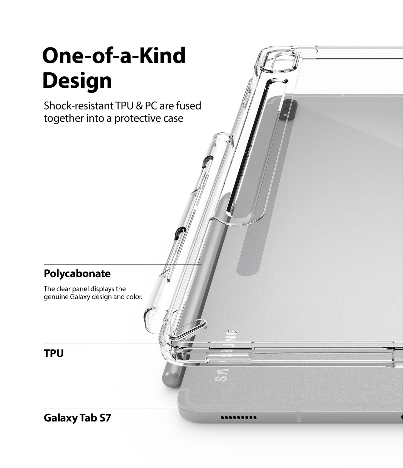 Cover Fusion Samsung Galaxy Tab S7 Clear