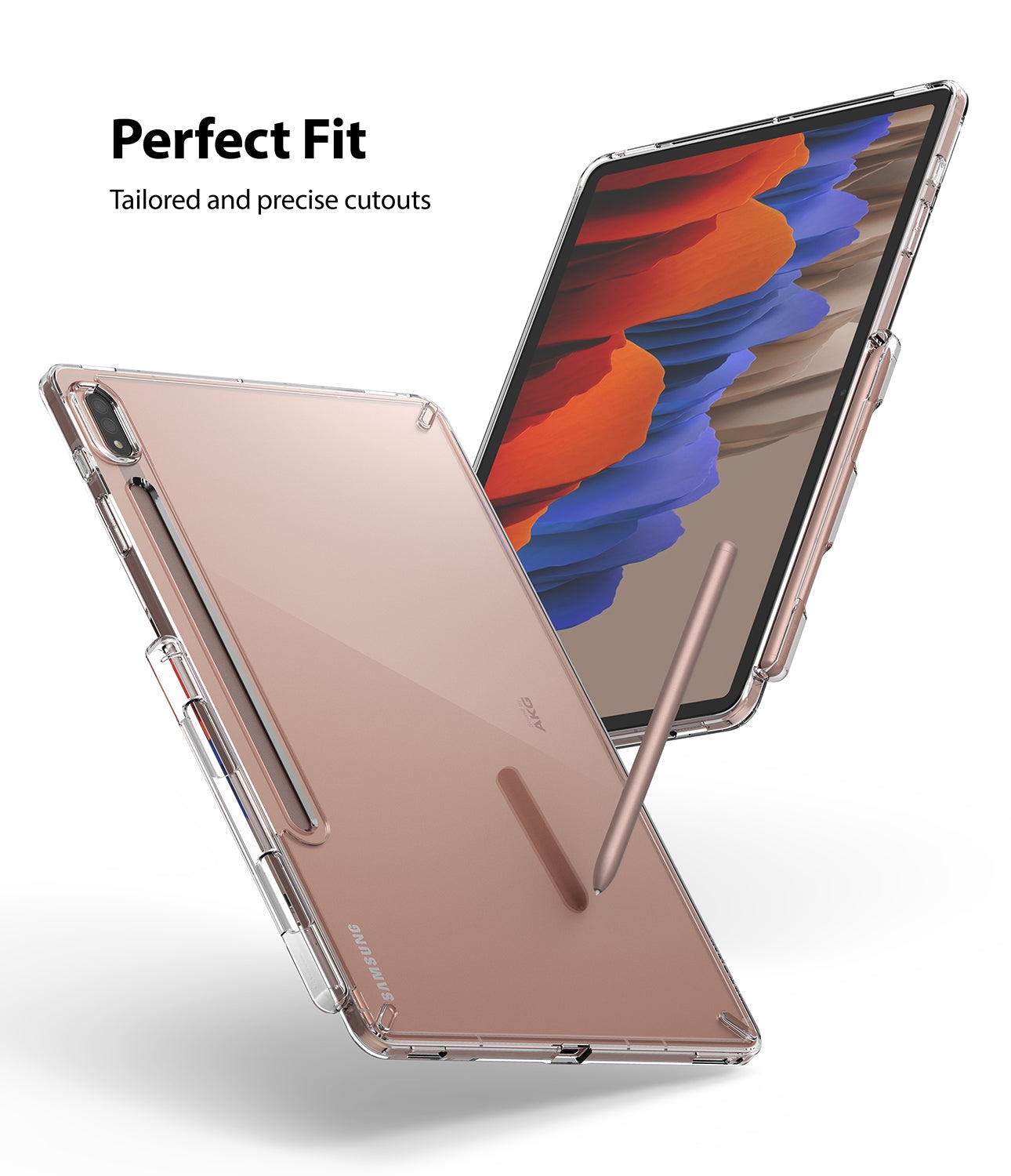 Cover Fusion Samsung Galaxy Tab S7 Plus/S8 Plus 12.4 Clear