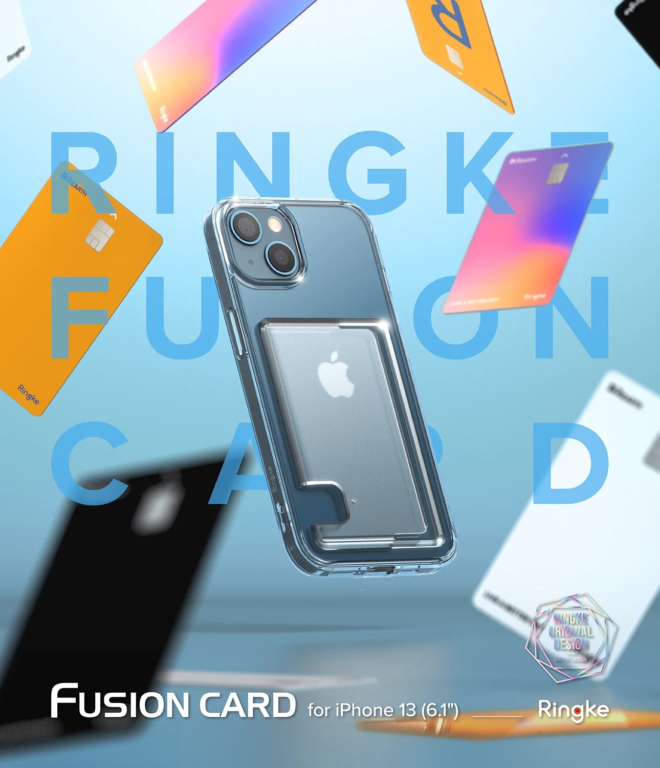 Cover Fusion Card iPhone 13 Trasparente
