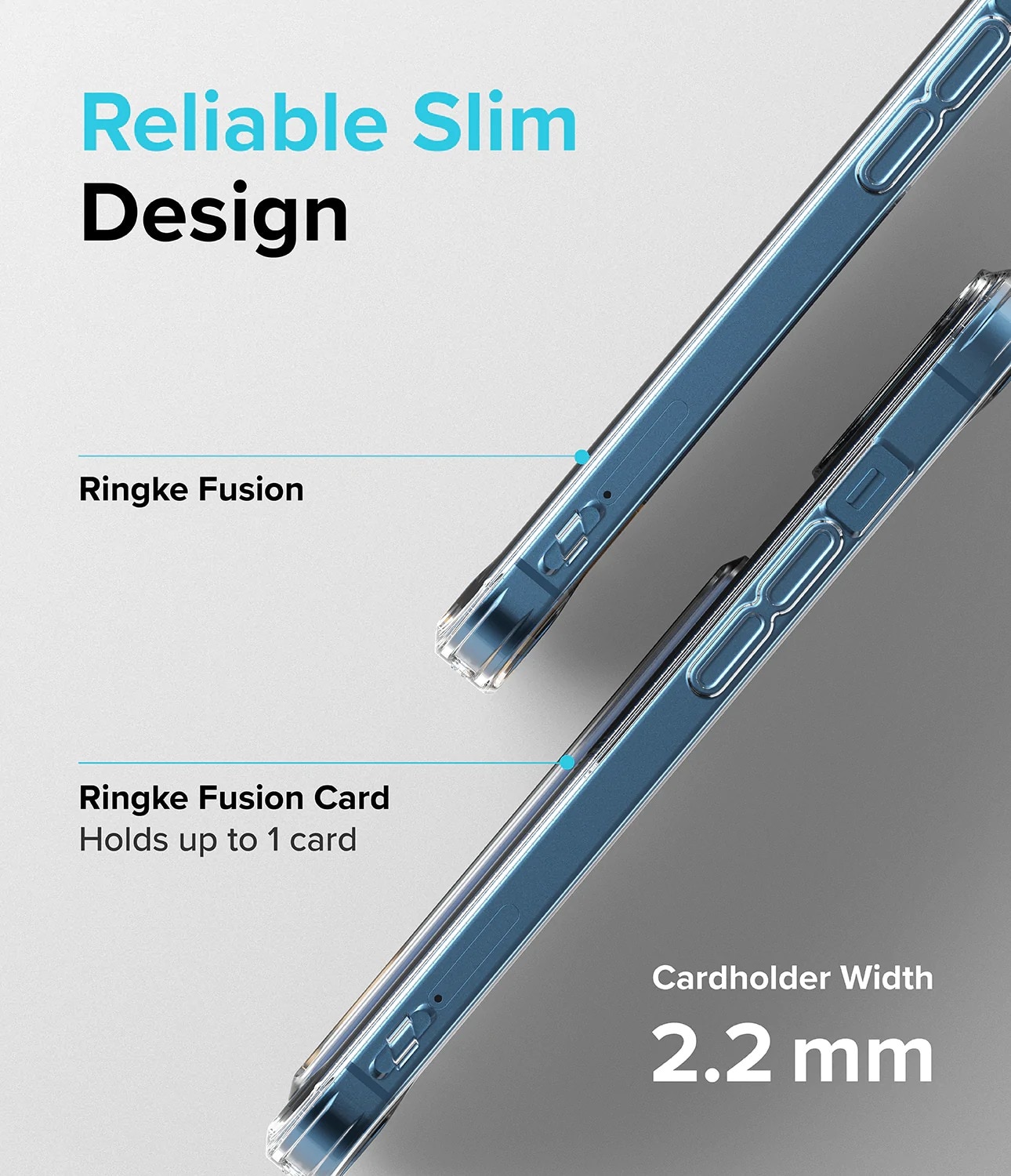 Cover Fusion Card iPhone 13 Trasparente