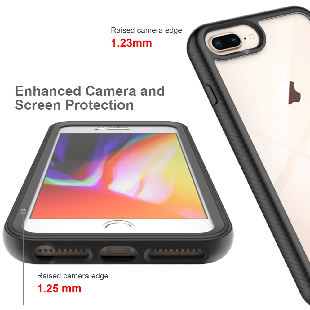 Cover Full Protection iPhone 7 Plus/8 Plus nero