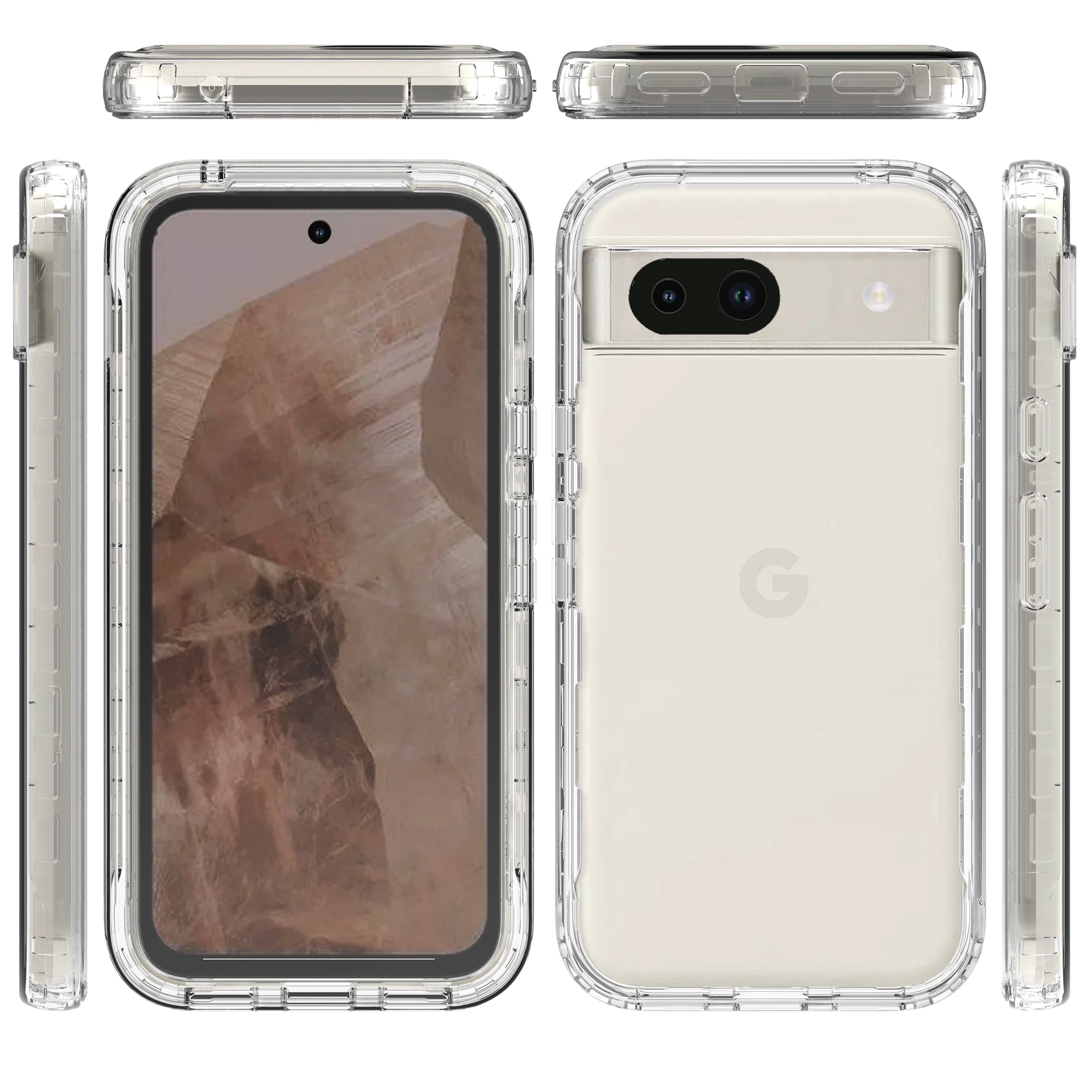 Cover Full Protection Google Pixel 8a trasparente