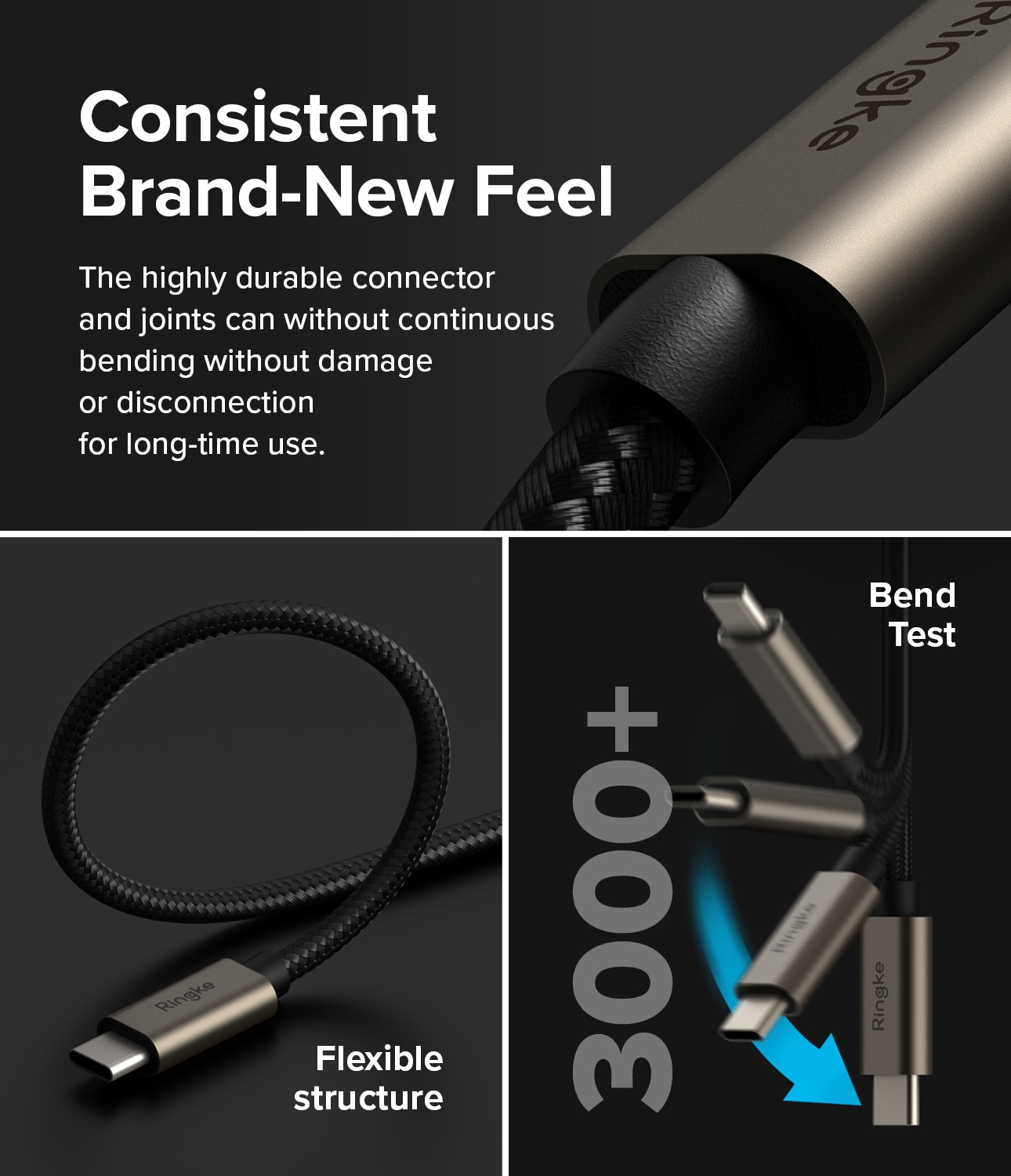 Fast Charging Basic Cavo USB-A -> USB-C 1m, nero