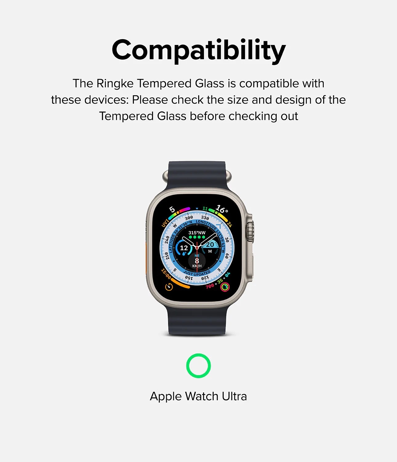 Screen Tempered Glass (4 pezzi) Apple Watch Ultra 2 49mm