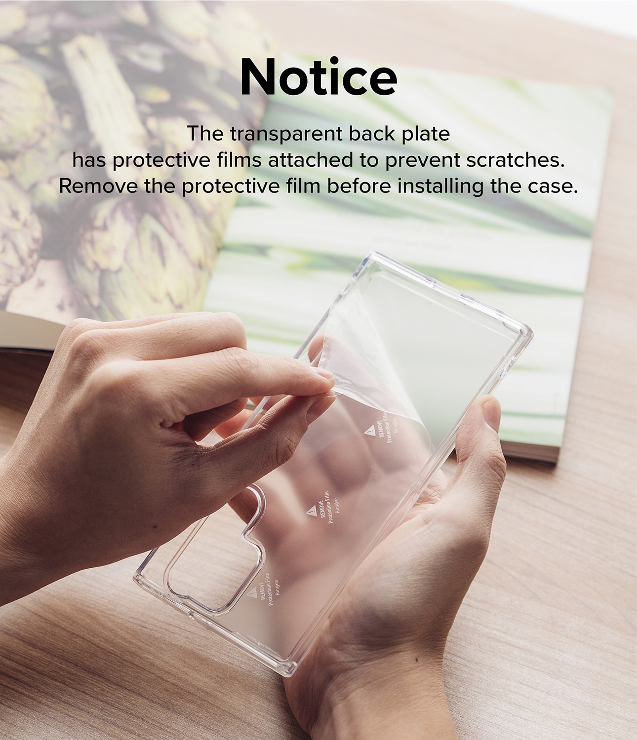 Cover Fusion Card Samsung Galaxy A54 trasparente