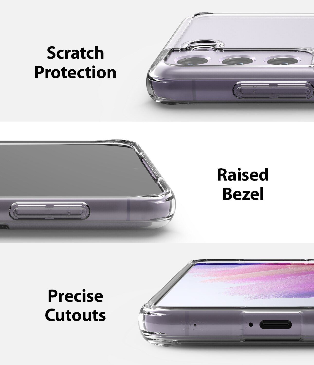 Cover Fusion Samsung Galaxy S21 FE Trasparente