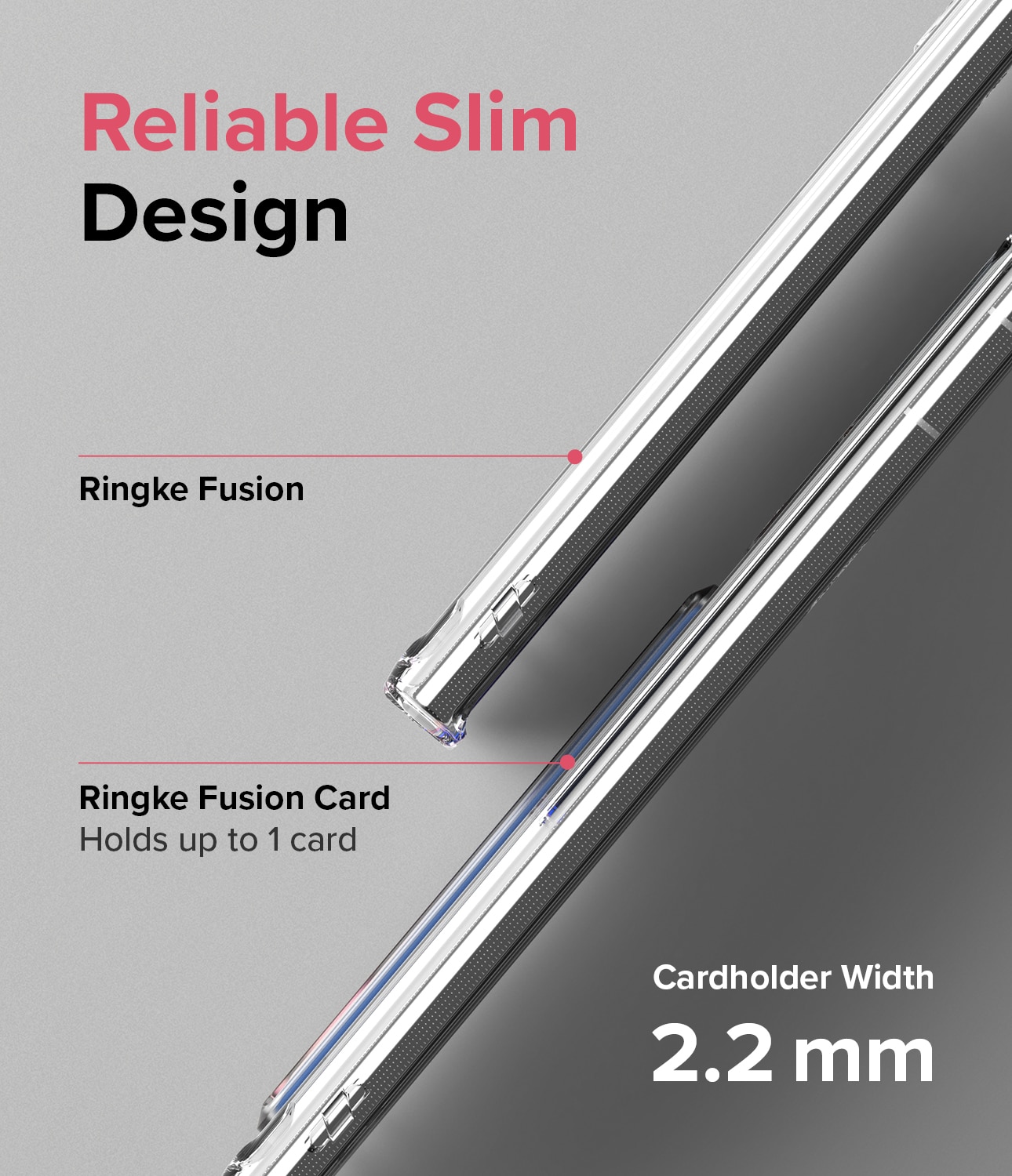 Cover Fusion Card Samsung Galaxy S22 Ultra Clear