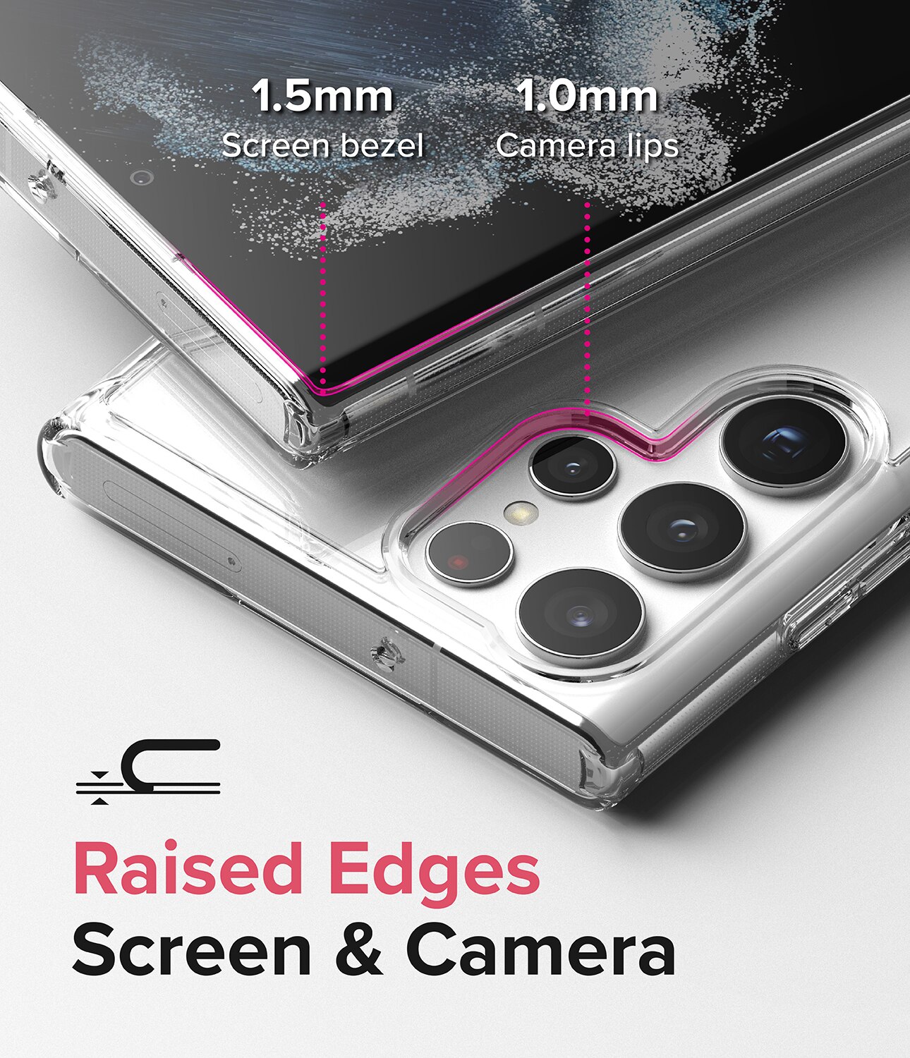 Cover Fusion Samsung Galaxy S22 Ultra Trasparente