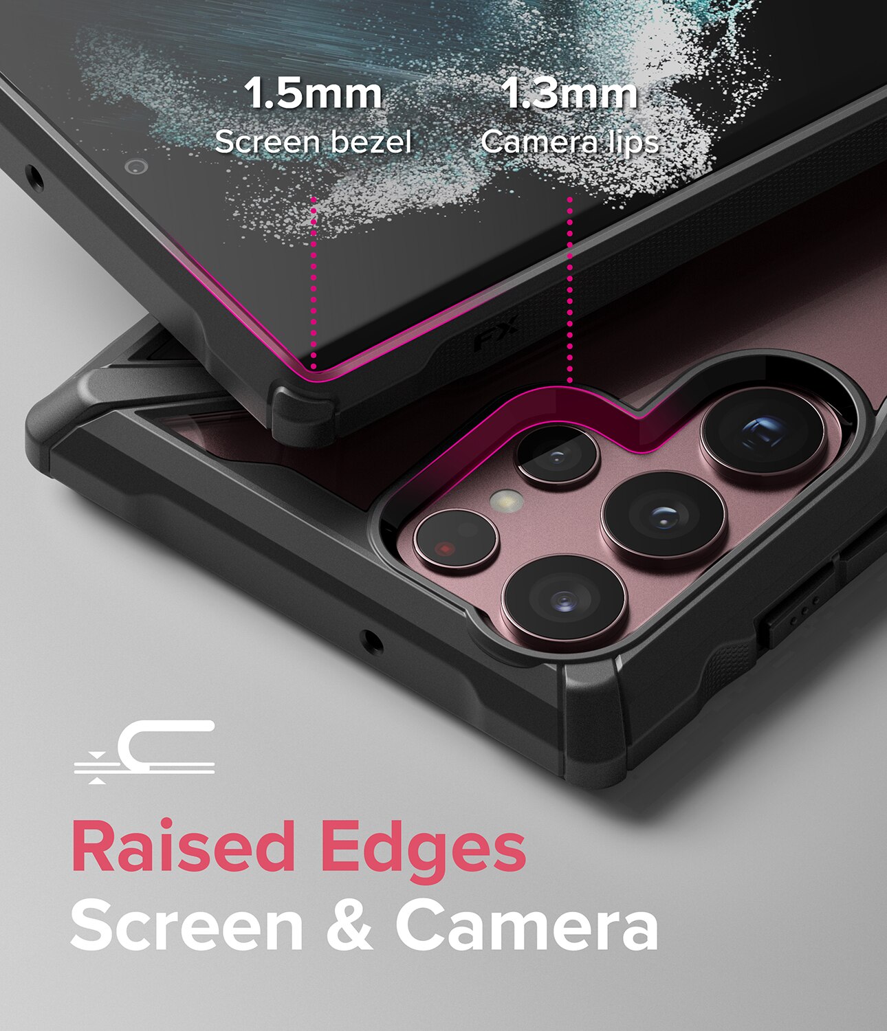 Cover Fusion X Samsung Galaxy S22 Ultra Nero
