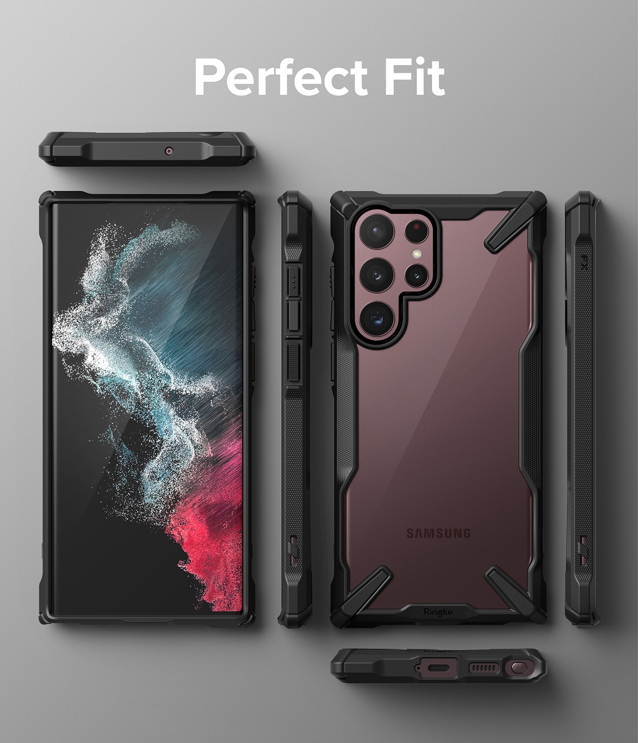 Cover Fusion X Samsung Galaxy S22 Ultra Nero