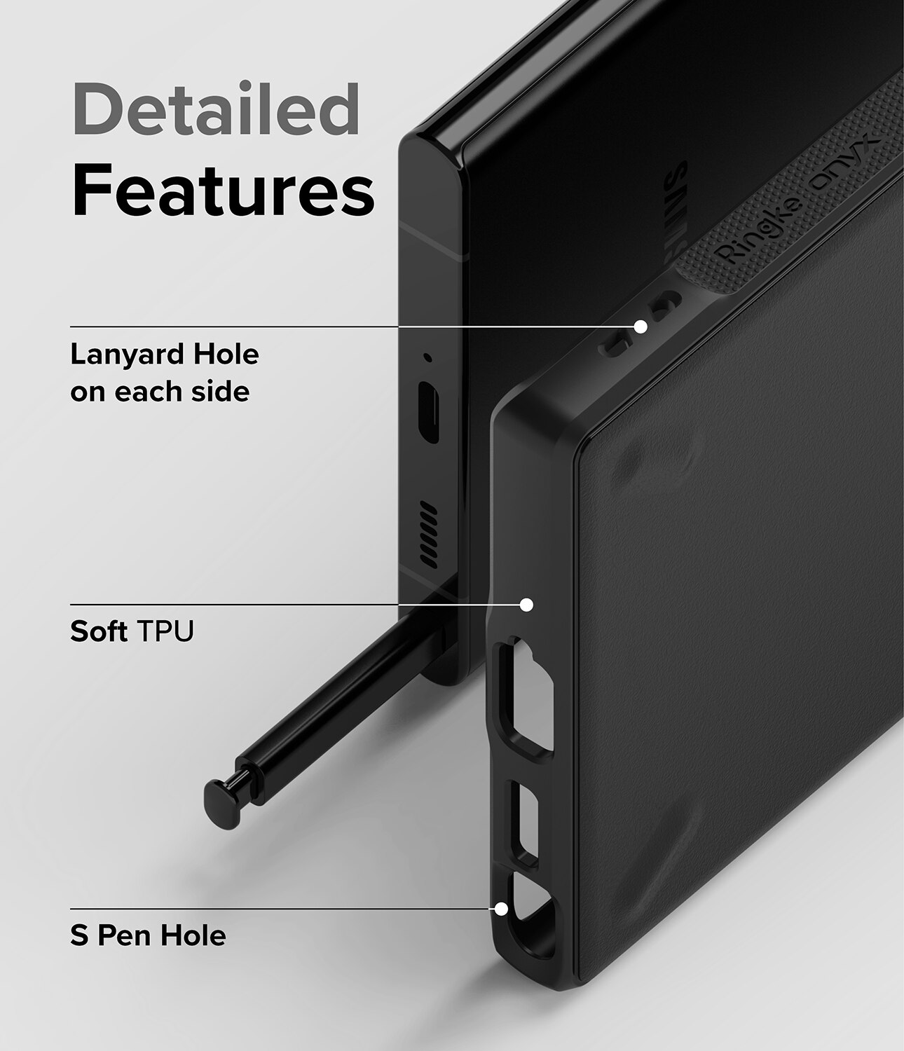 Cover Onyx Samsung Galaxy S22 Ultra Nero