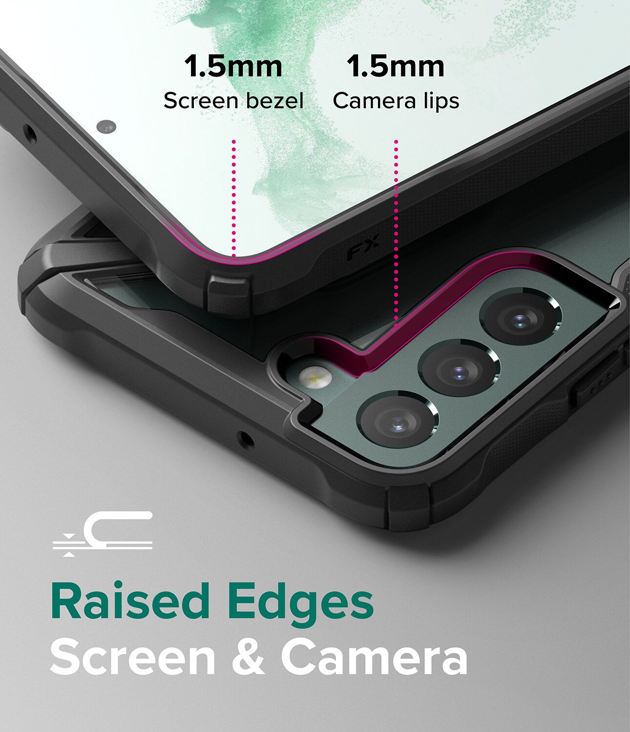 Cover Fusion X Samsung Galaxy S22 Plus Nero