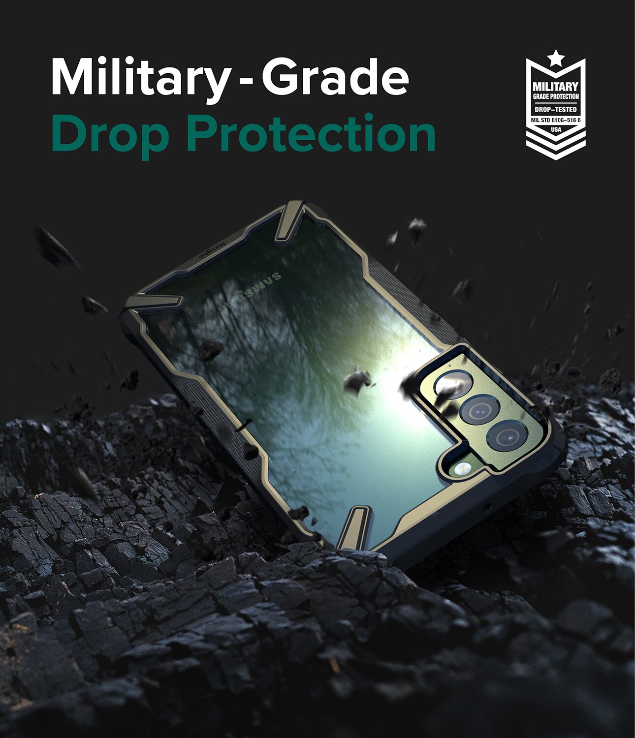 Cover Fusion X Samsung Galaxy S22 Plus Nero