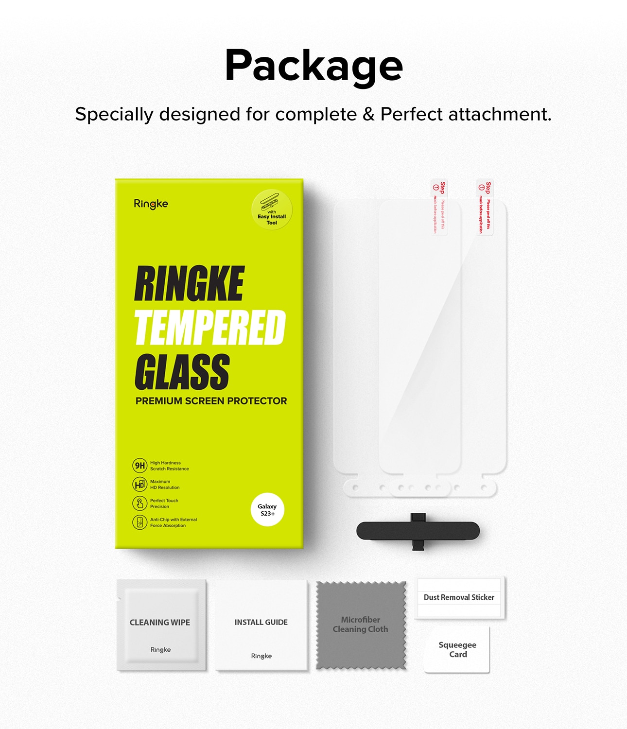 Screen Protector Glass Samsung Galaxy S23 Plus (2-pack)