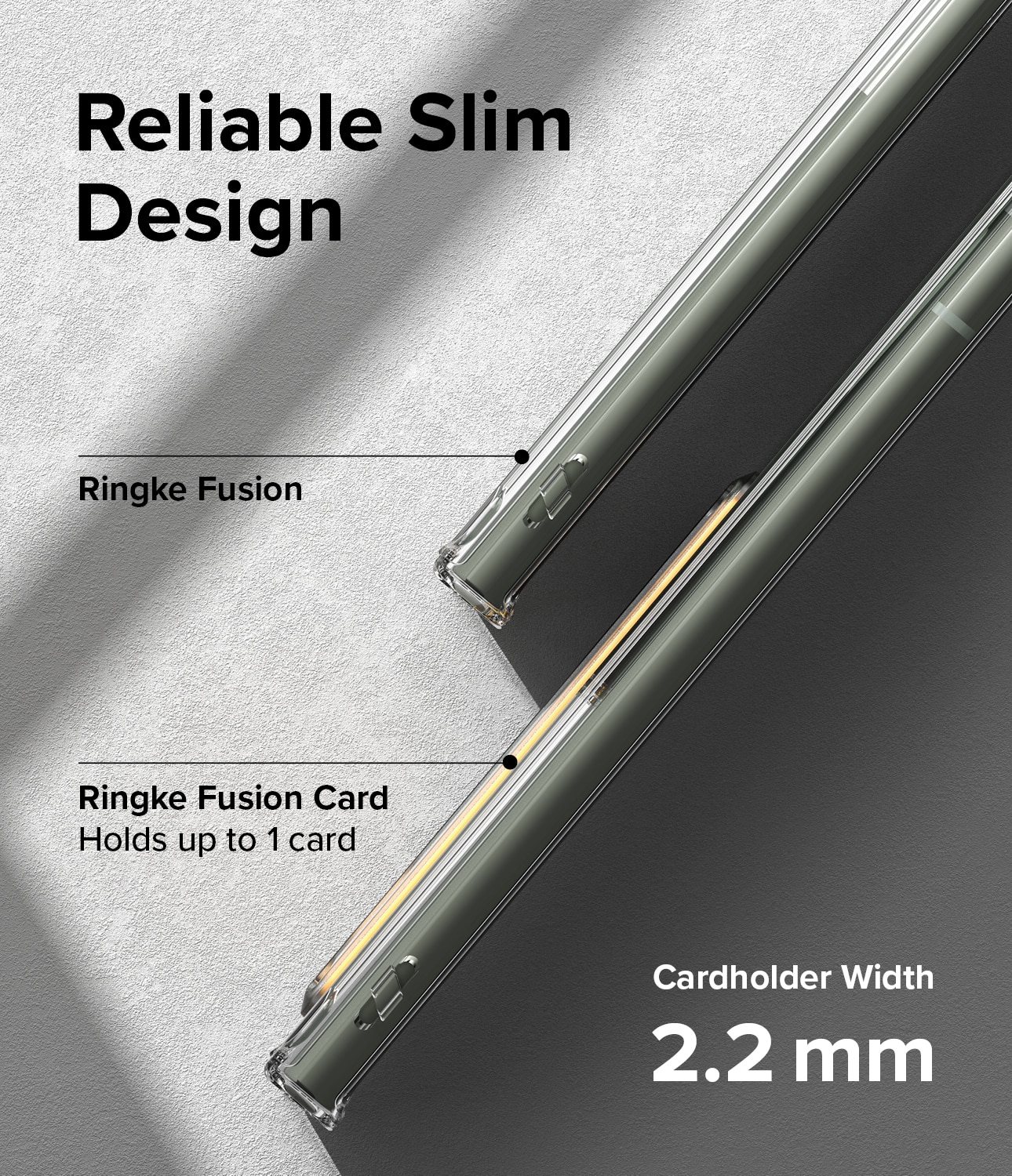 Cover Fusion Card Samsung Galaxy S23 Ultra trasparente