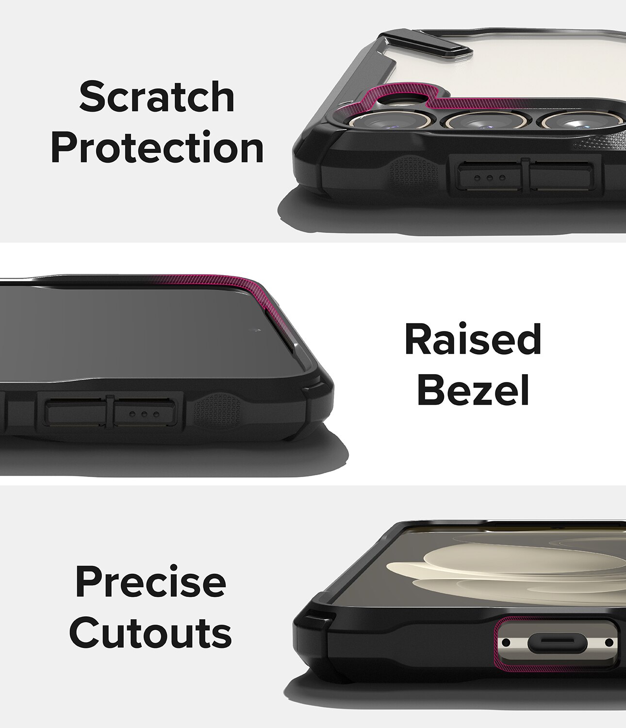 Cover Fusion X Samsung Galaxy S23 Nero