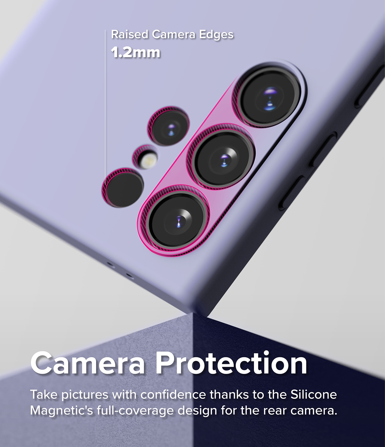 Silicone Magnetic Cover Samsung Galaxy S24 Ultra Lavender