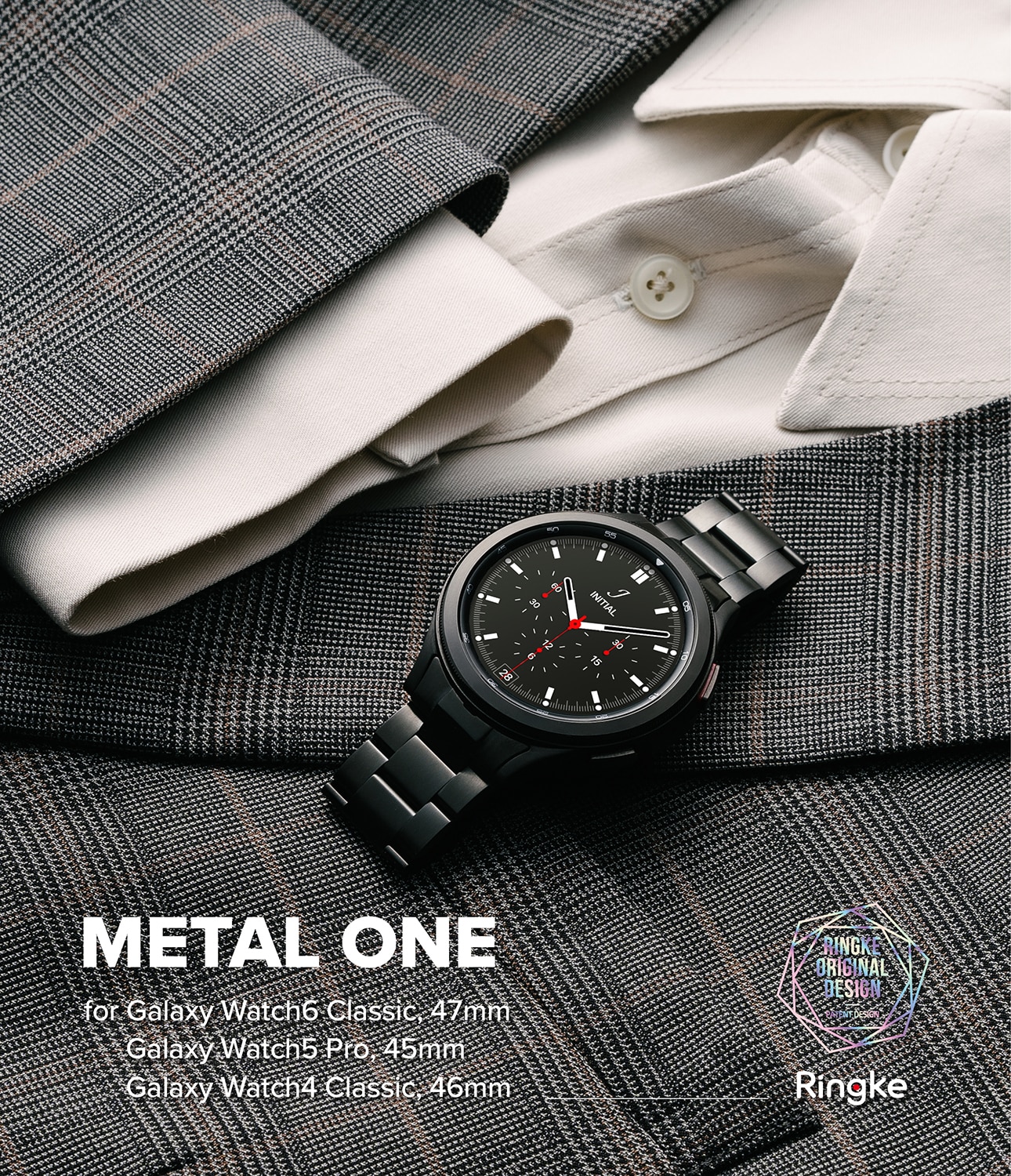 Metal One Cinturino Samsung Galaxy Watch 6 Classic 47mm Nero