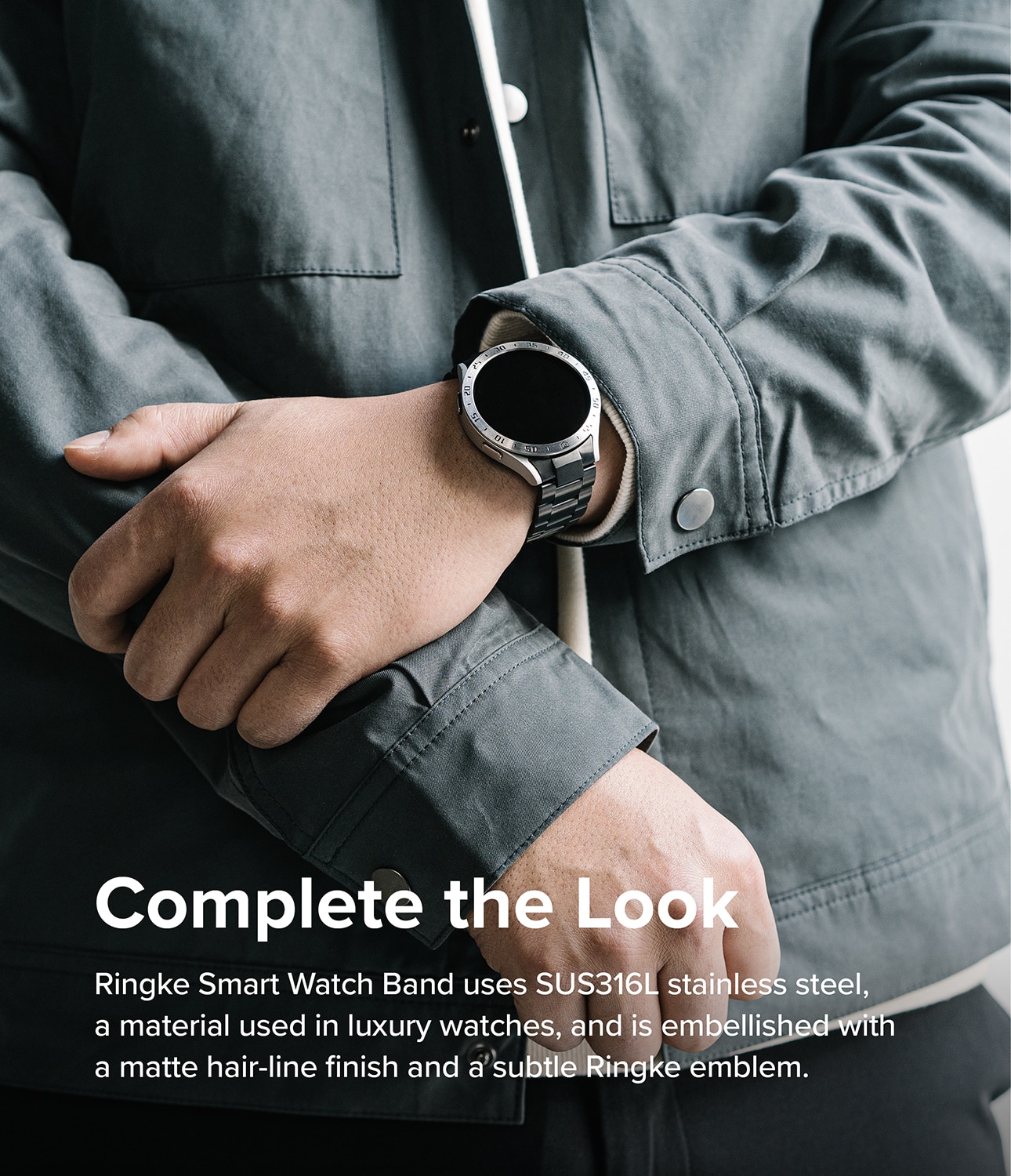 Metal One Cinturino Samsung Galaxy Watch 6 40mm Nero