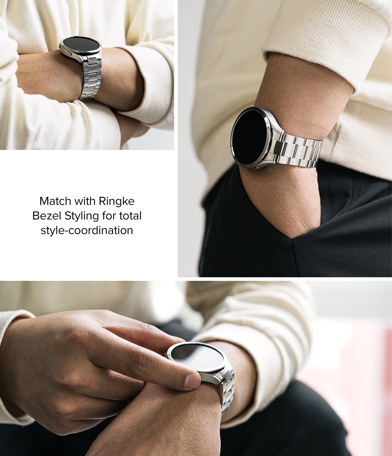 Metal One Cinturino Samsung Galaxy Watch 6 44mm D'argento