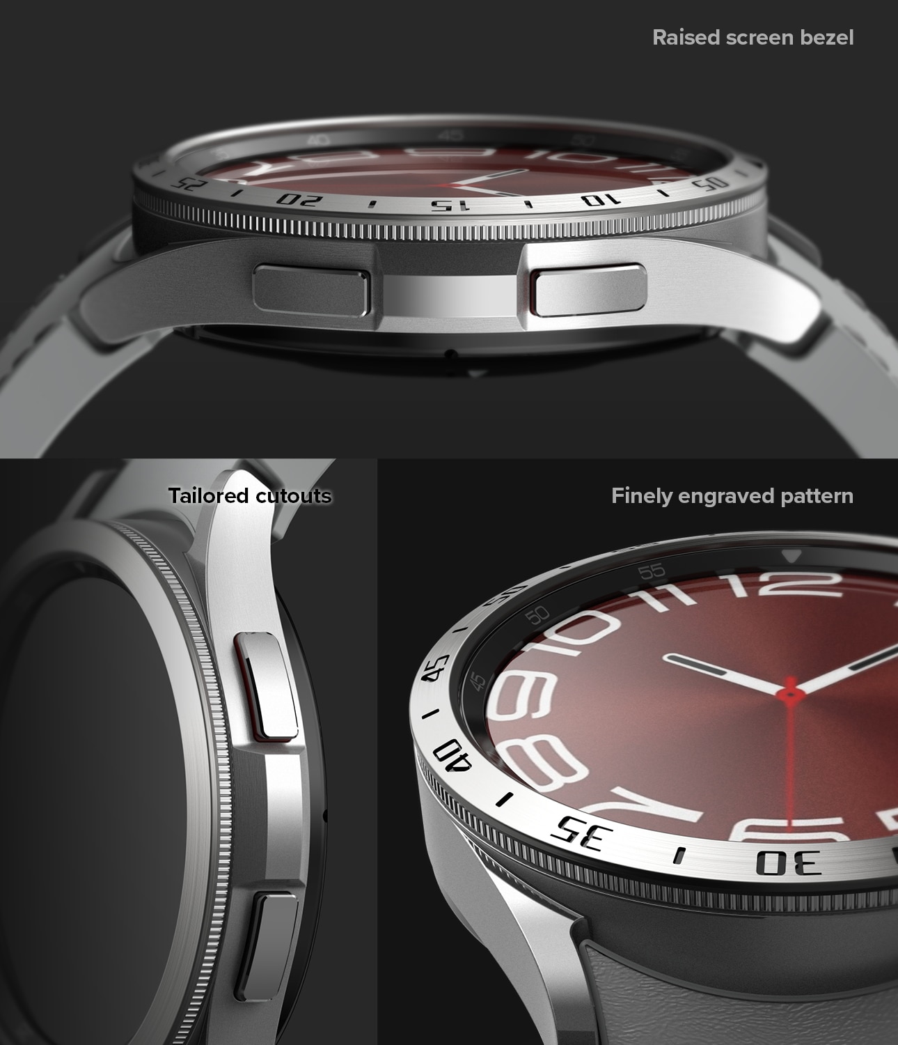 Bezel Styling Samsung Galaxy Watch 6 Classic 43mm argento