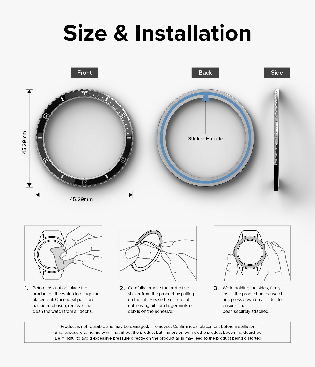 Bezel Styling Samsung Galaxy Watch 6 44mm Fluted