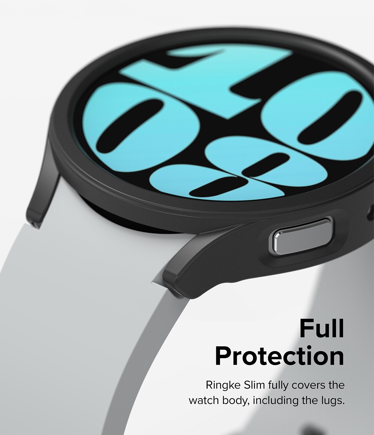 Cover Slim (2 pezzi) Samsung Galaxy Watch 6 40mm Matte Black & Clear