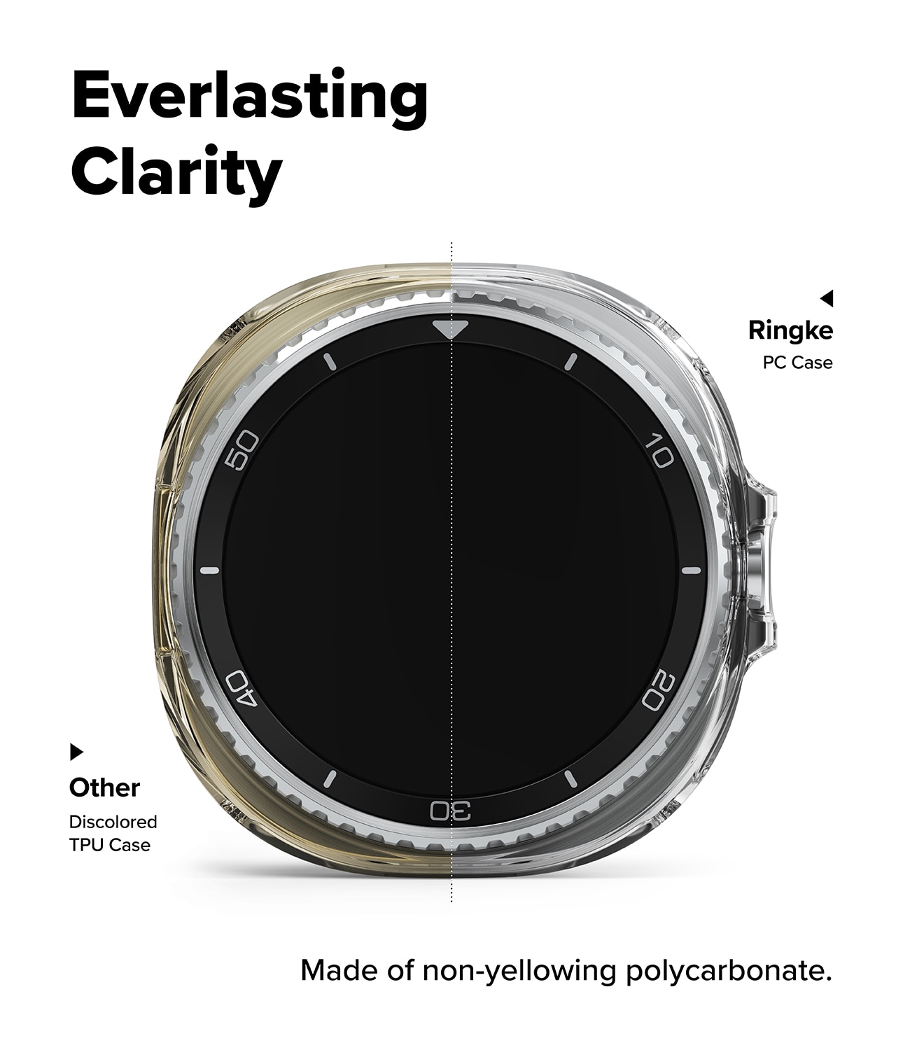 Cover Slim (2 pezzi) Samsung Galaxy Watch 8 Classic Matte Black & Clear