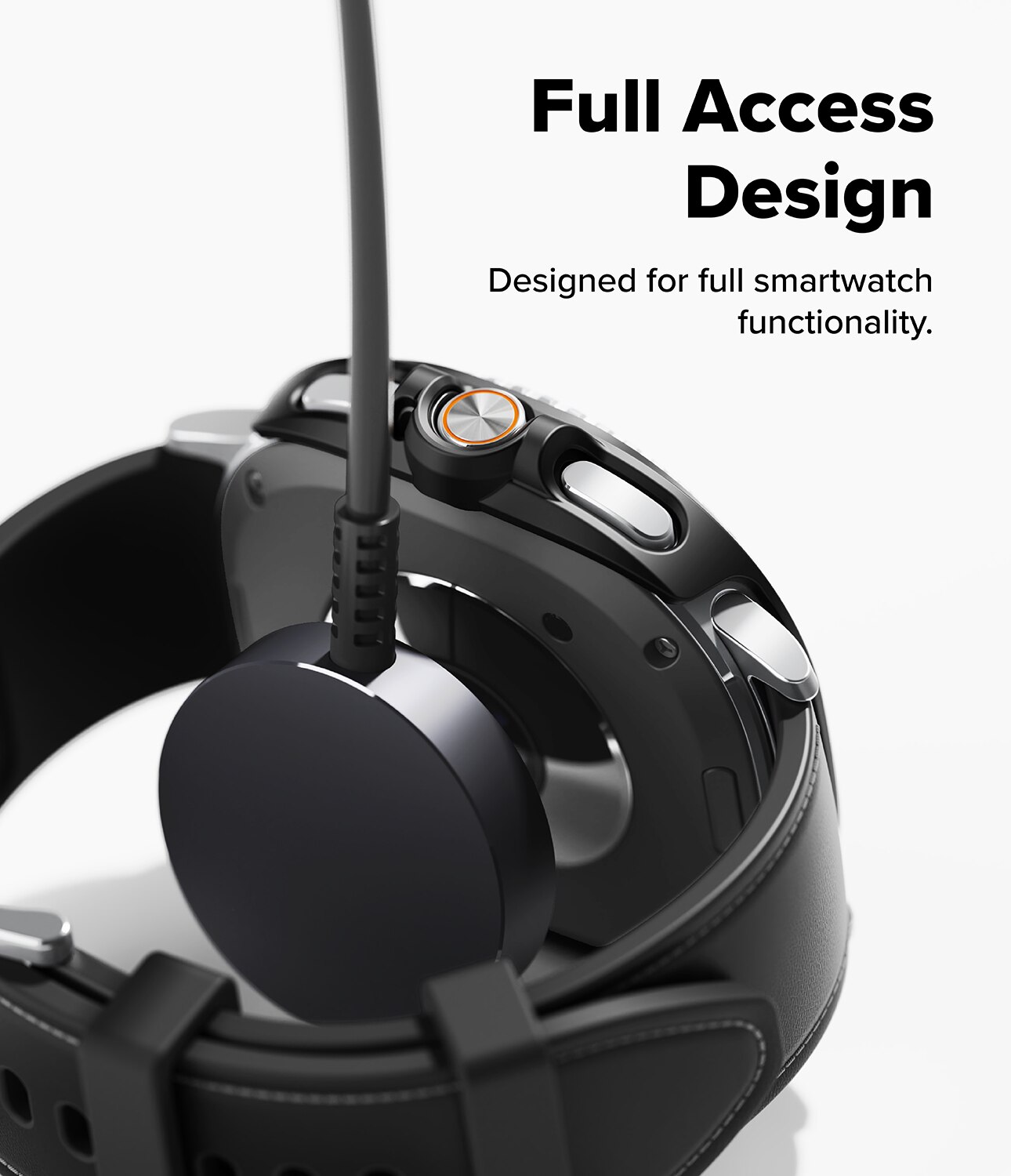 Cover Slim (2 pezzi) Samsung Galaxy Watch 8 Classic Matte Black & Clear